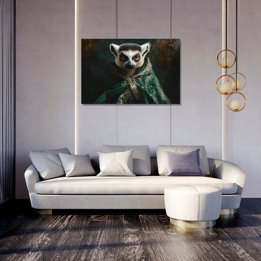 Regal Lemur Canvas