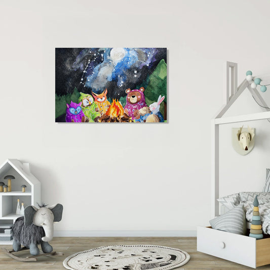 Starry Pyjama Camping Canvas