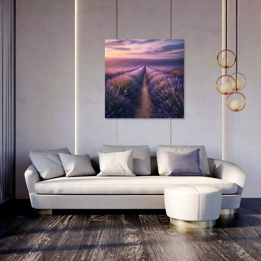 Lavender Sunset Fields Canvas