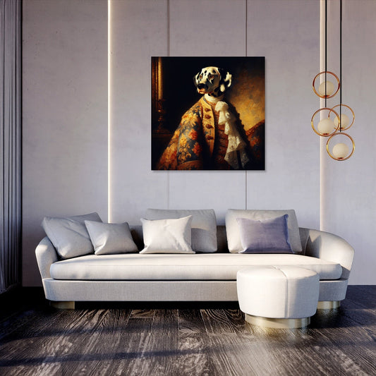 Dalmatian Royalty Golden Hour Canvas