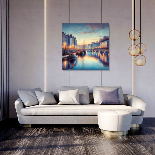 Bristol Harbourside Dusk Canvas