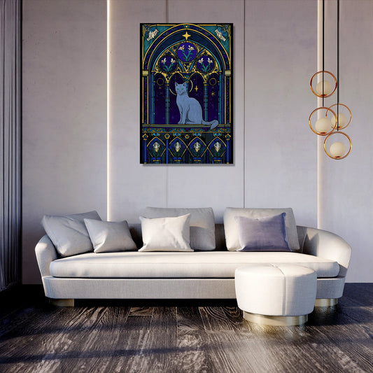 Sacred Feline Altar Canvas
