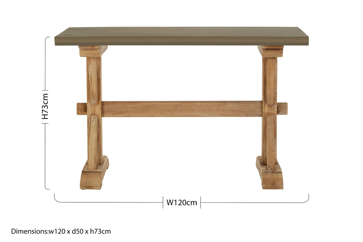 Pompeii Wooden Console Table