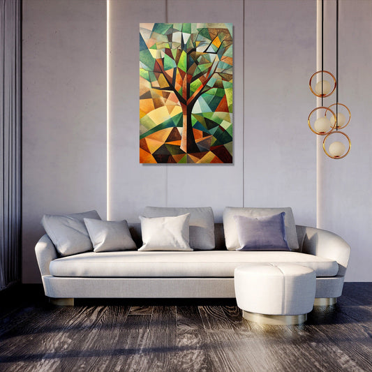 Geometric Tree Canvas