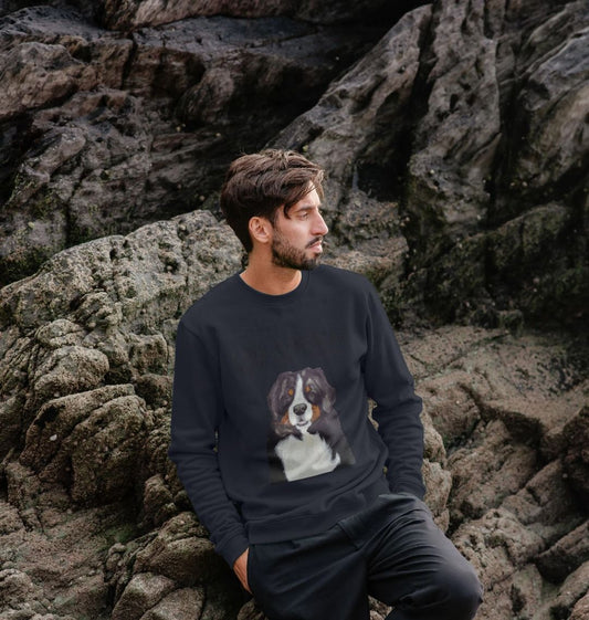 Get Cozy with Your Giant Furry Therapist – Bernese Mountain Dog Sweatshirt!