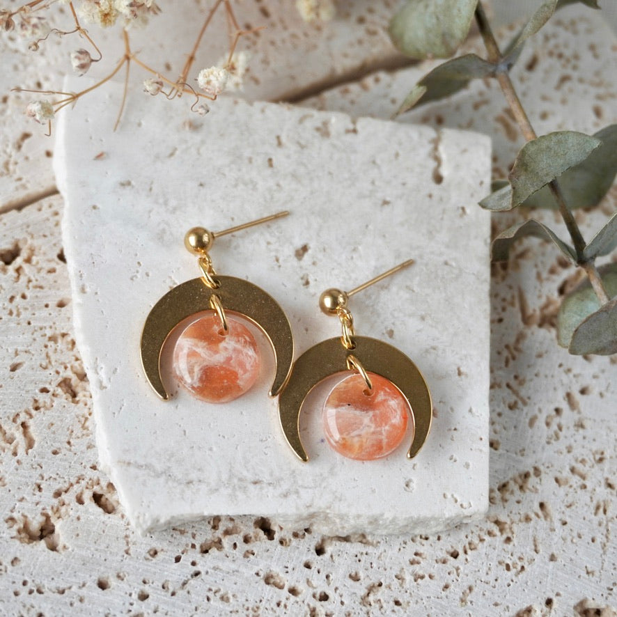 Precious Stud Downward Moon