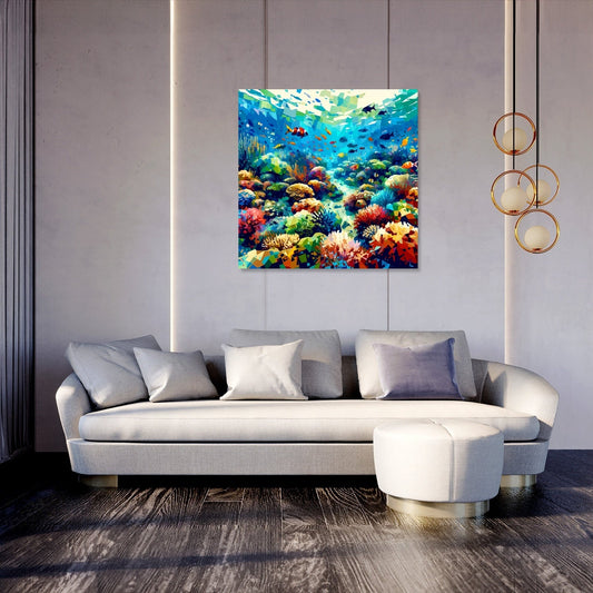 Great Barrier Reef Abstract Canvas