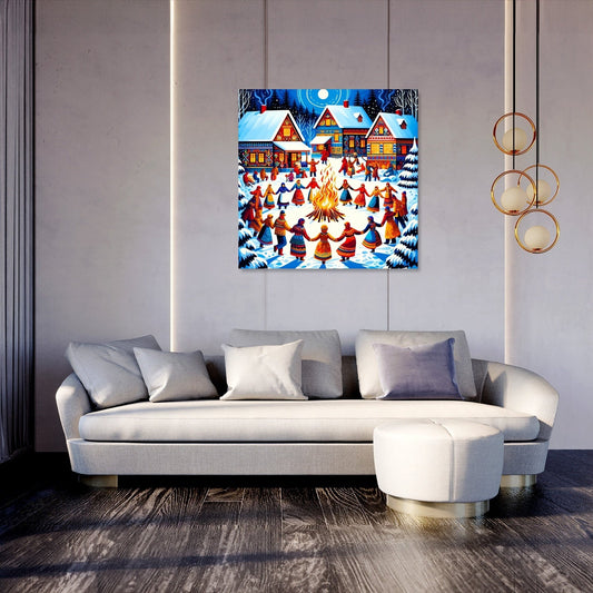 Winter Festival Warmth Canvas
