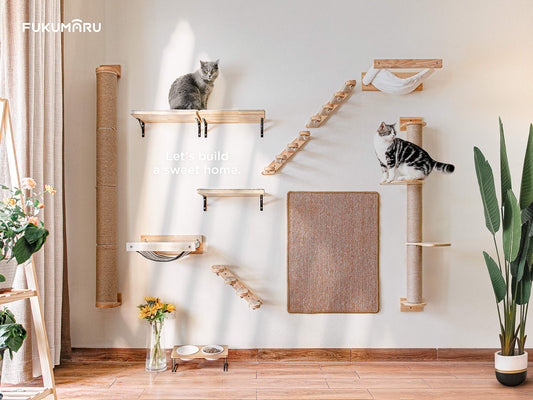FUKUMARU Natural Sisal Cat Scratching Mat, 60 x 80 cm