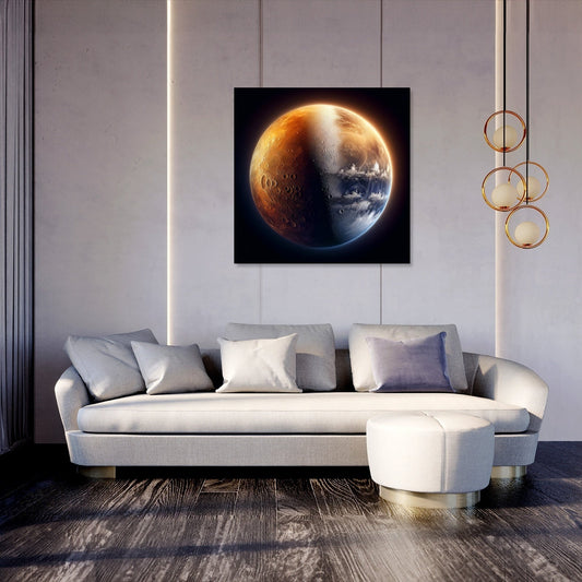 Mercury's Twilight Divide Canvas