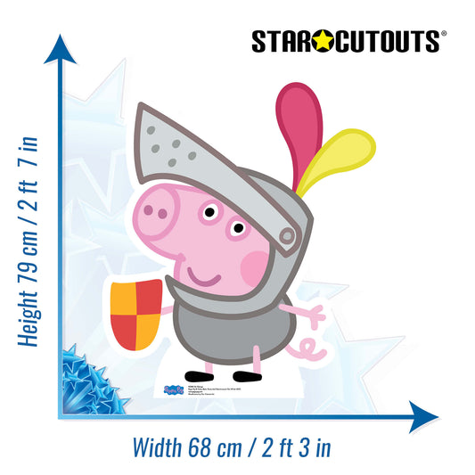 SC960 Sir George Pig Cardboard Cut Out Height 79cm