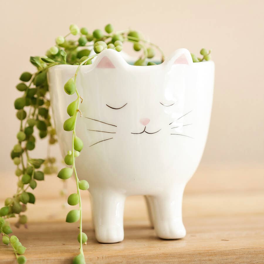 Lisa Angel Standing Cat Planter