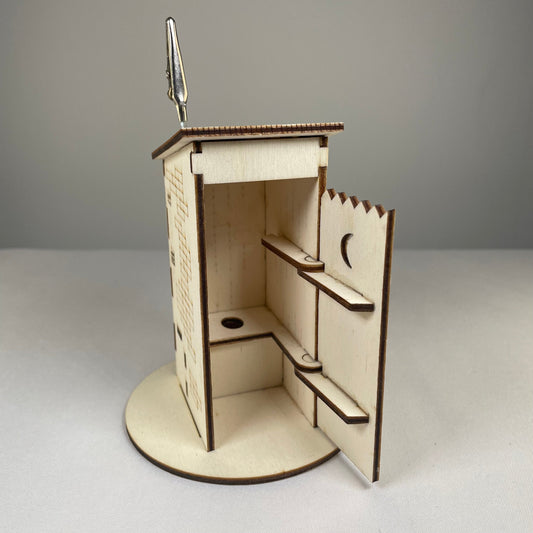 Outhouse WC Toilet - Flatpack Model Kit by Curious Rabbit ®