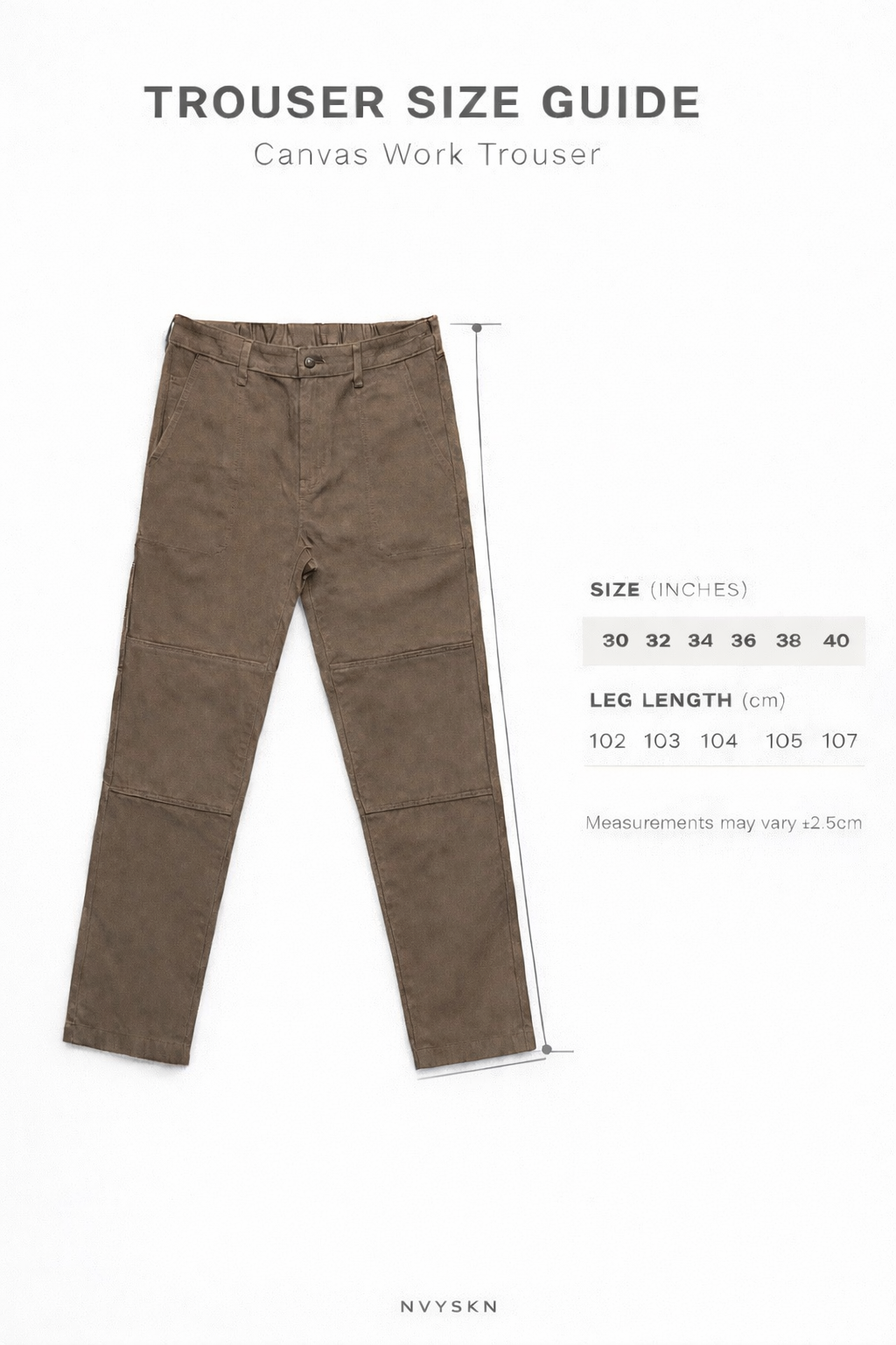NVYSKN Canvas Utility Trousers – Heavyweight Cotton Work Pants