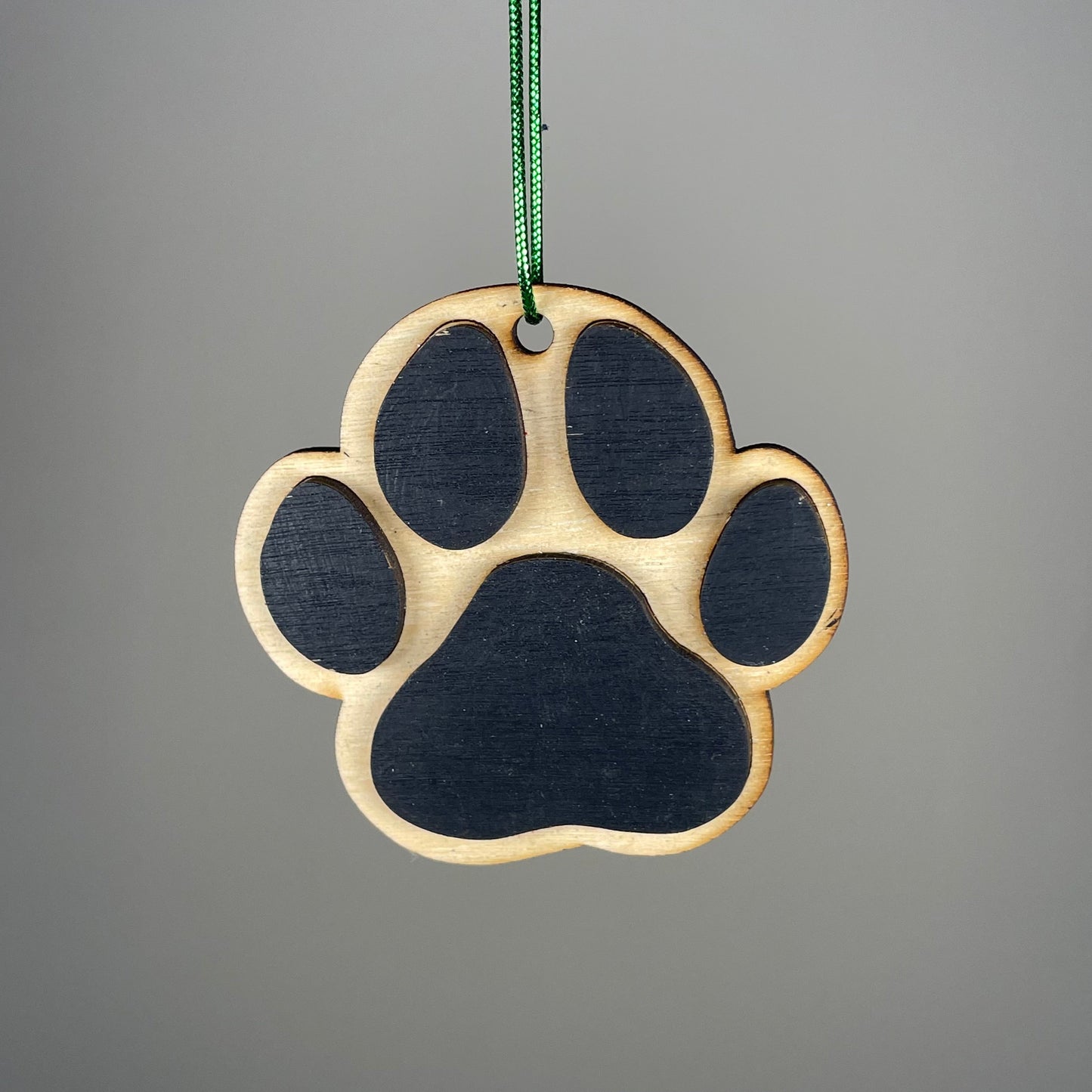 Dog Paw Print Bauble - Handmade Ornament by Curious Rabbit ®