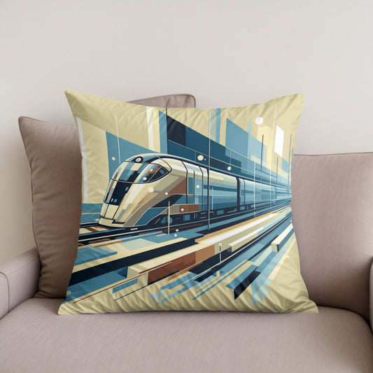 Future Tracks Cotton Cushion