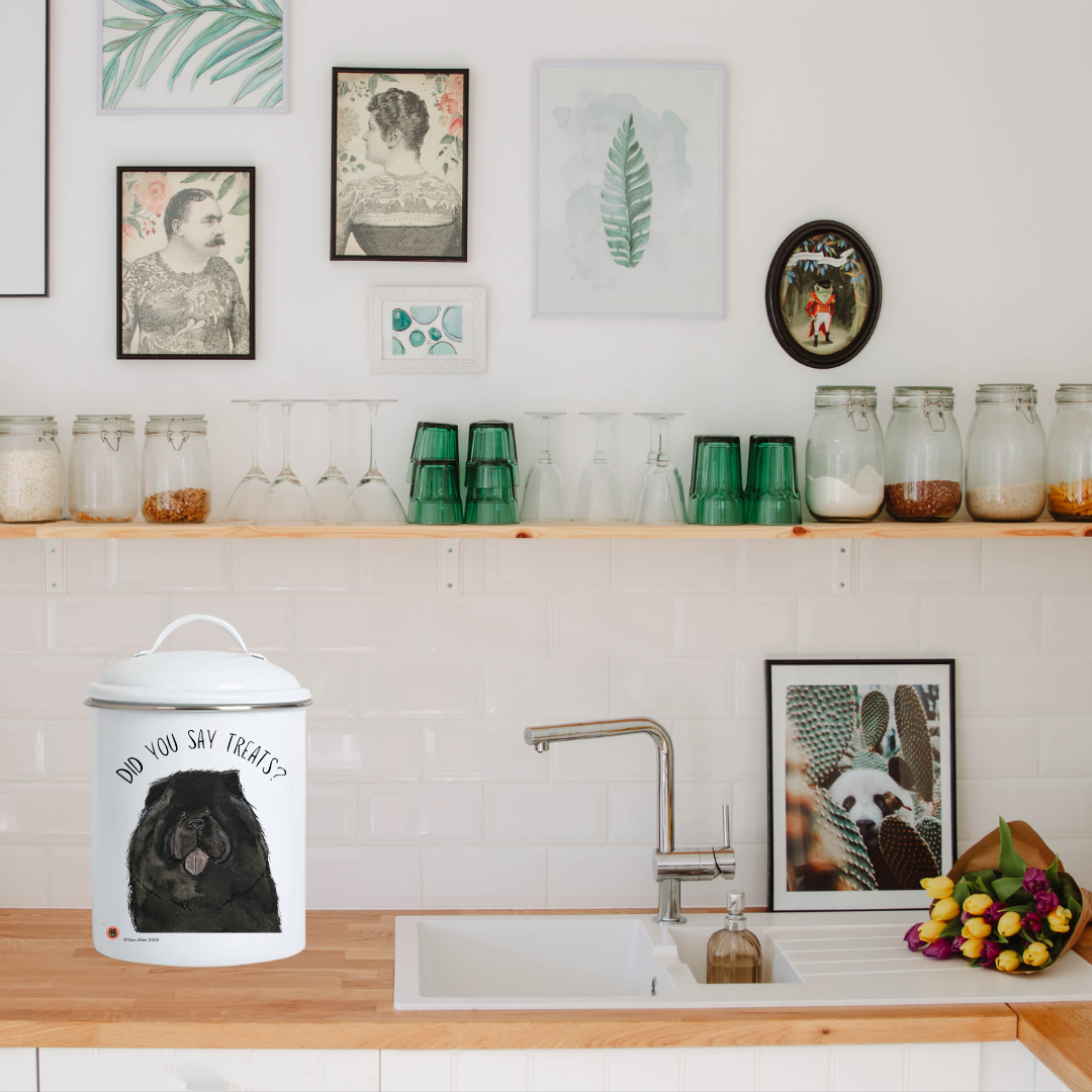Chow Chow Treat Jar: Stylish Storage for Your Pup’s Snacks!