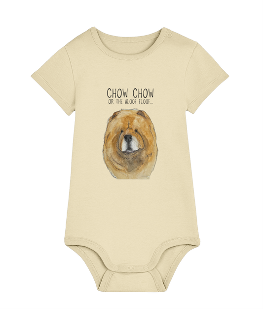 Adorable Red Chow Chow Baby Bodysuit – Perfect for Little Paw-sitives!