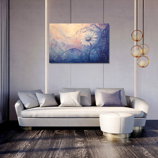 Melancholic Daisy Canvas