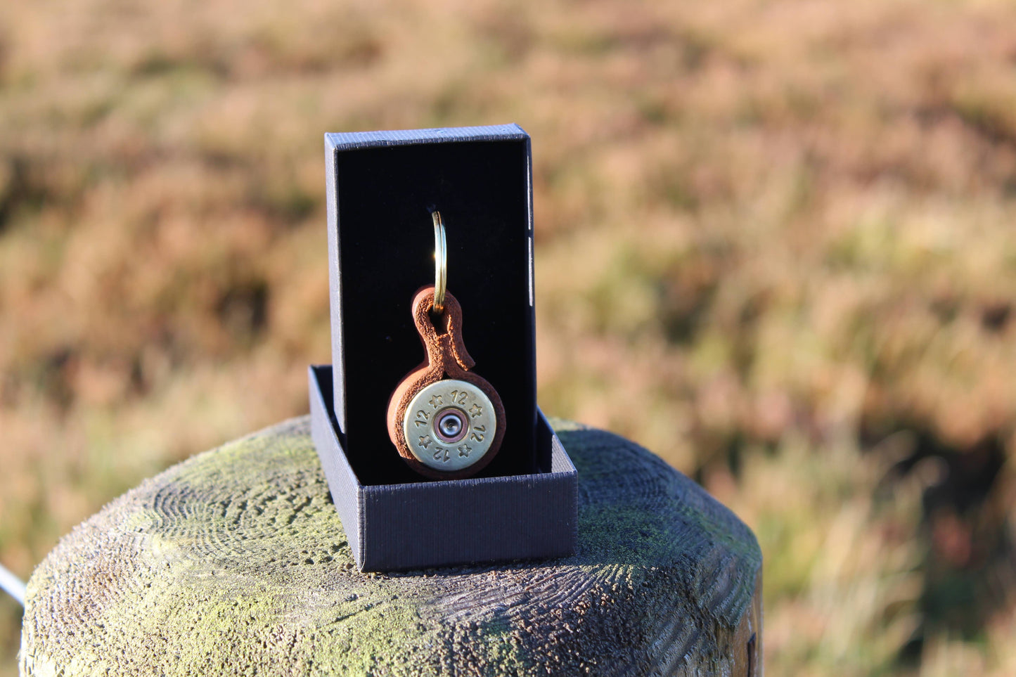 Boult Upcycled Shotgun Cartridge Key Ring with Leather Strap