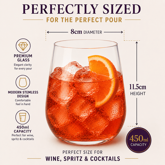 Stemless Cocktail Glass & Socks Gift Set | Premium Drinks Gift Set
