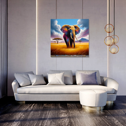 Majestic Elephant Savannah Canvas