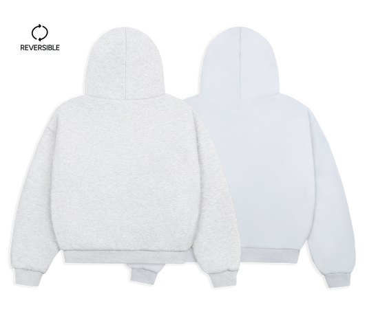 GREY/STONE REVERSIBLE ZIP HOODIE - 3RD ANNIVERSARY