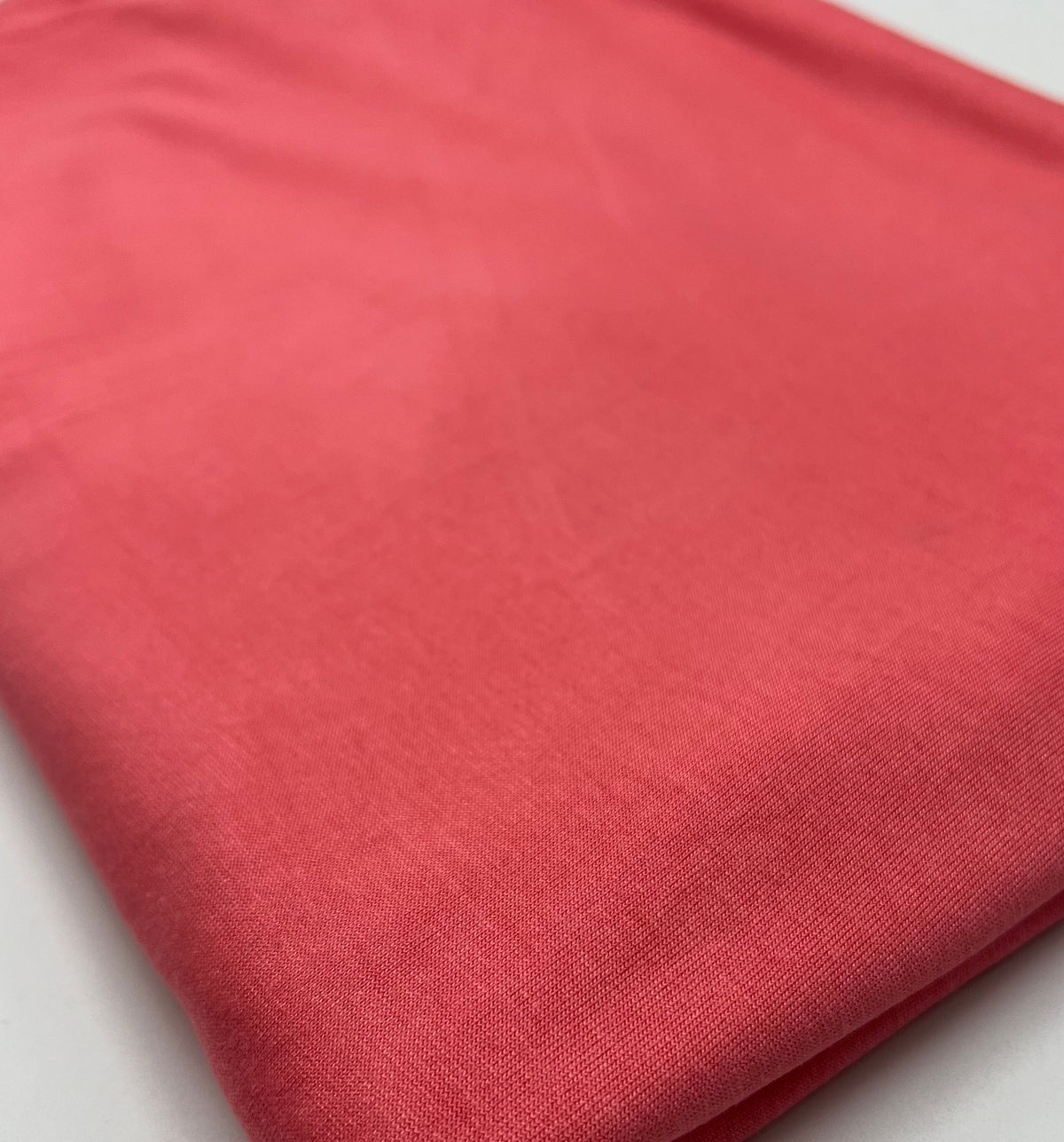 Plain Coral Viscose Elastane Fabric 4 Way Stretch Jersey