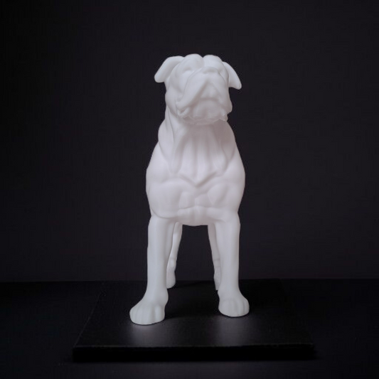 Sculpture #15 | Realistic American Bulldog Statue | 3D-Printed Dog Sculpture