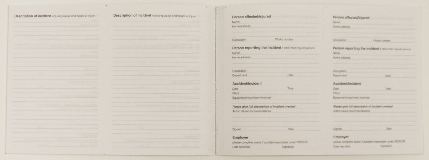 Accident Report Book - Green (ARB2)