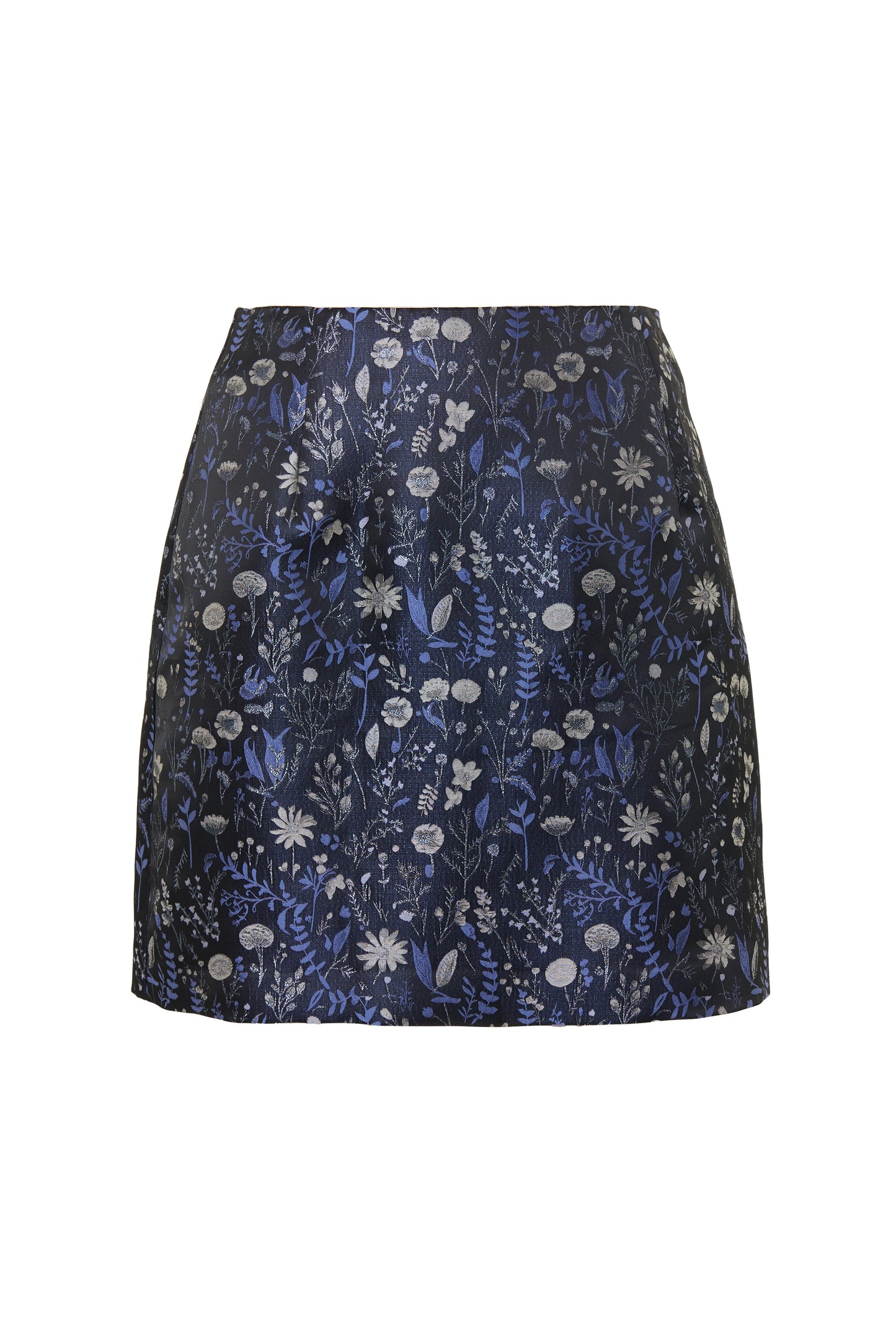 Aubin Magic Forest Jacquard Mini Skirt - Blue