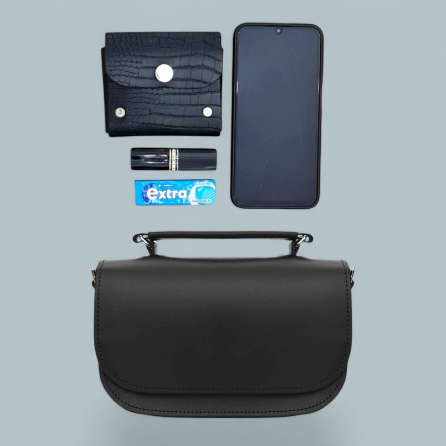 Aura Handmade Leather Bag - Marsala Red