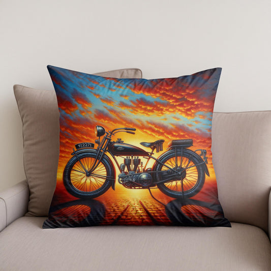 Sunset Ride Cotton Cushion