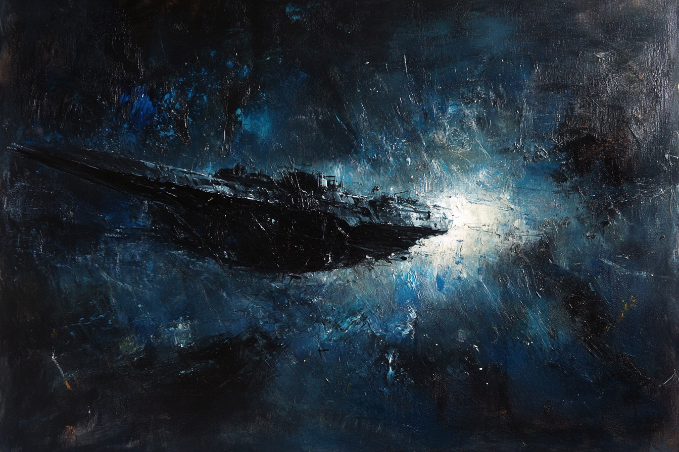 Abandoned Spaceship Canvas