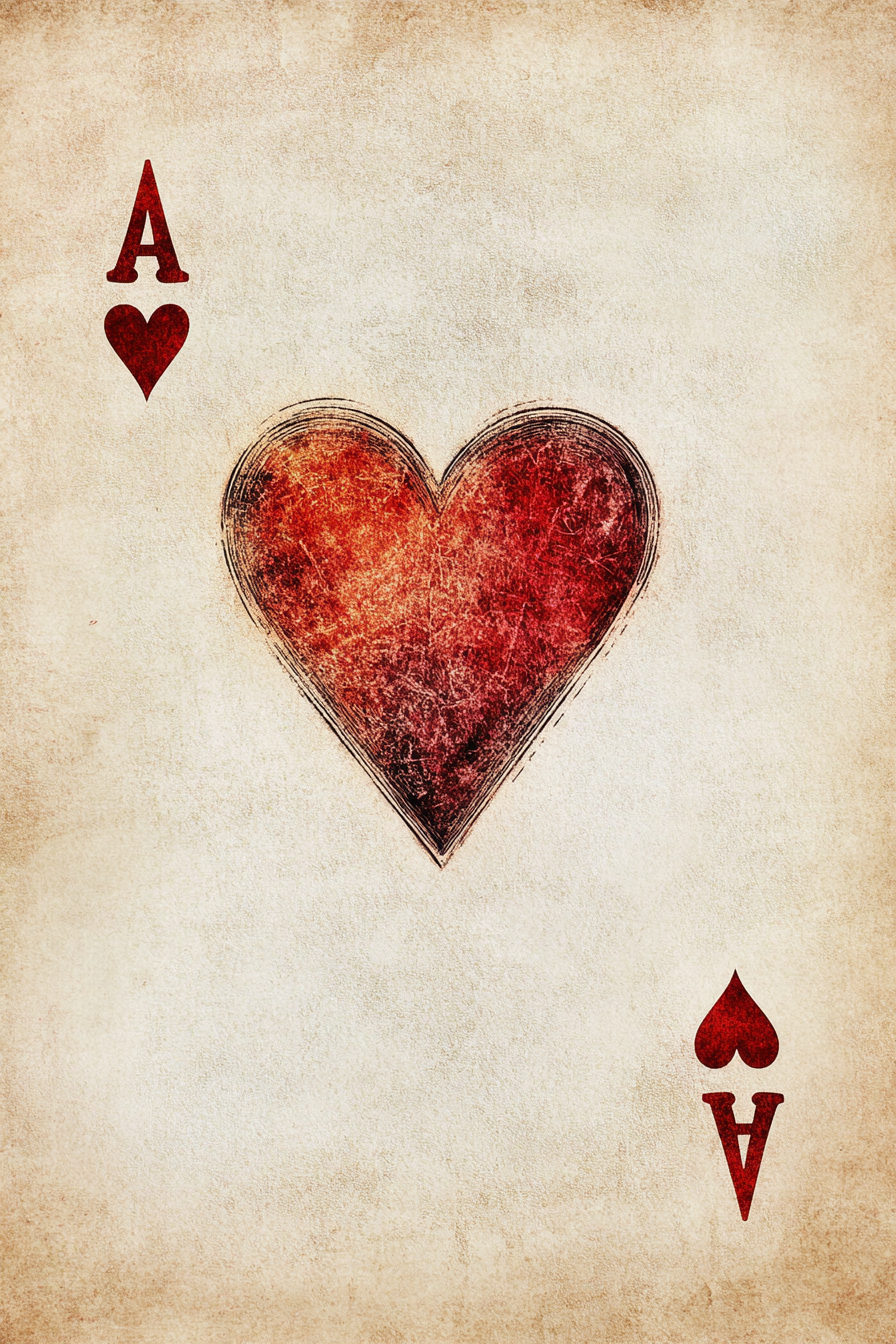Ace of Hearts Canvas