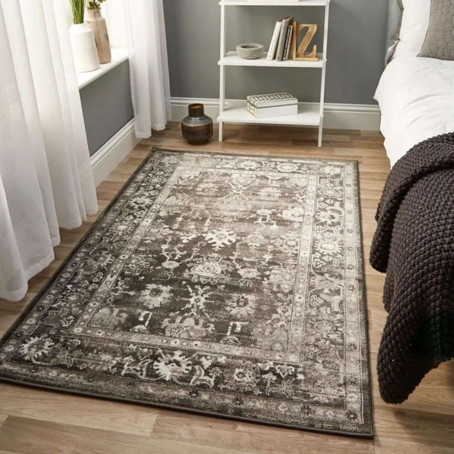 Anatolia Dark Grey Vintage Rug
