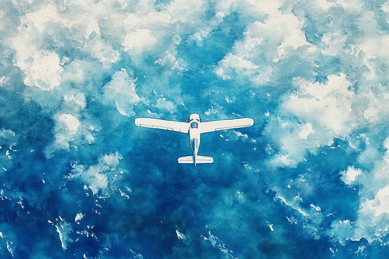 Aerial Sea Journey Blanket