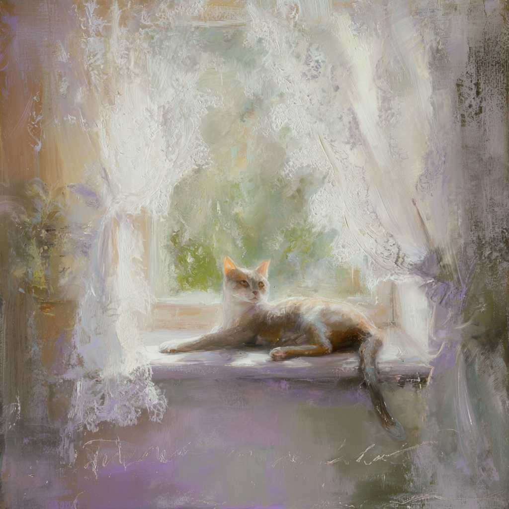 Afternoon Whiskers Canvas