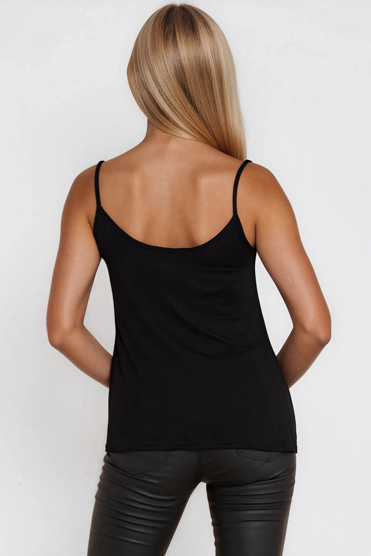 Black Strappy Cami Top
