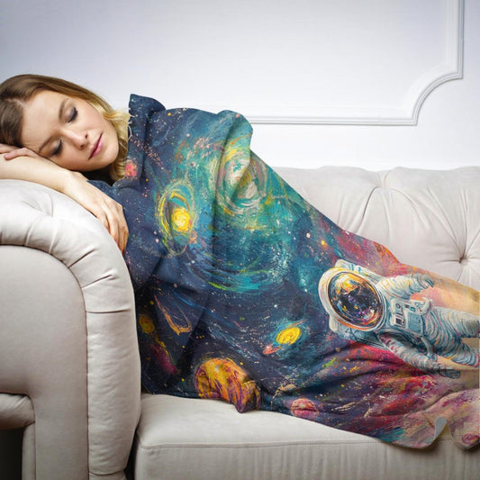 Celestial Dreaming Astronaut Blanket