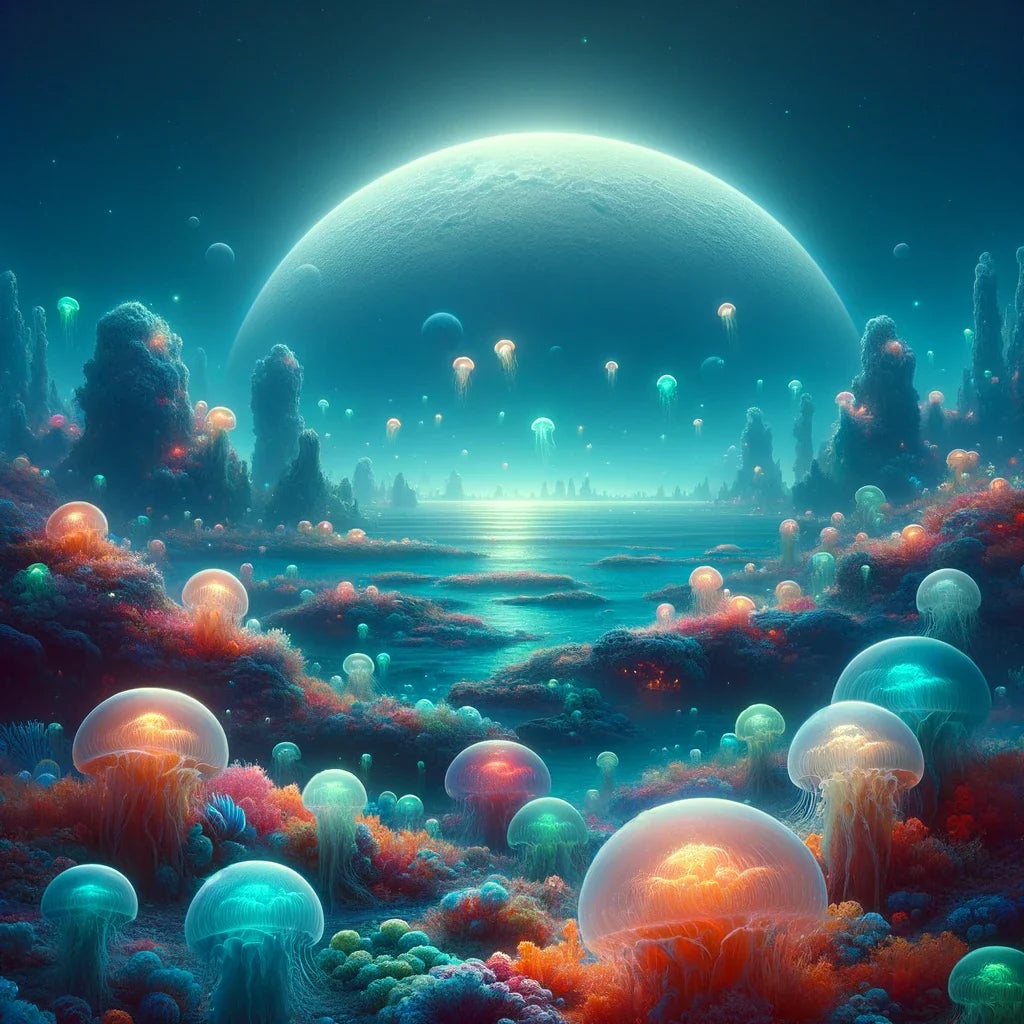 Alien Ocean Canvas