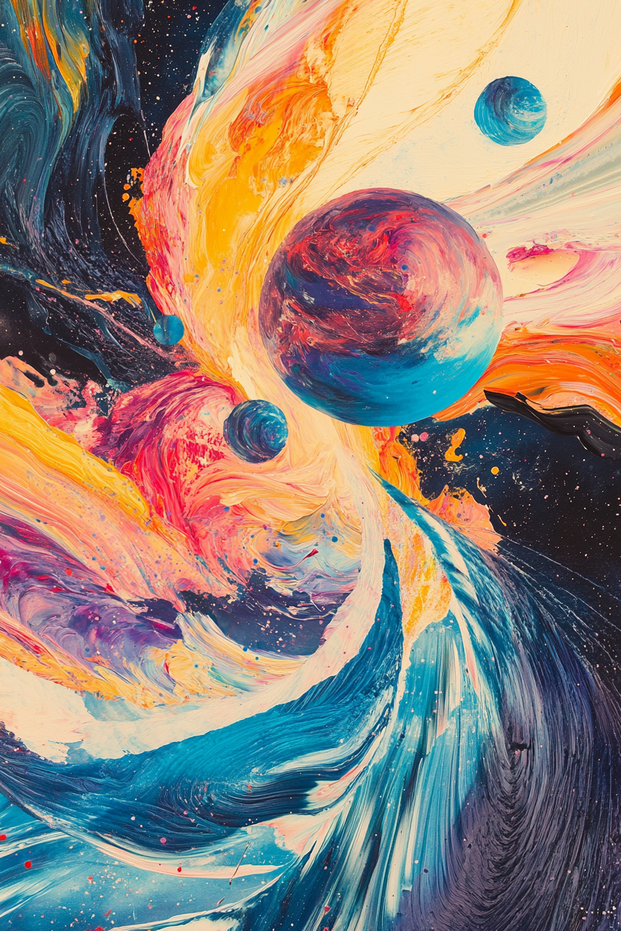 Alien Planetary System Canvas