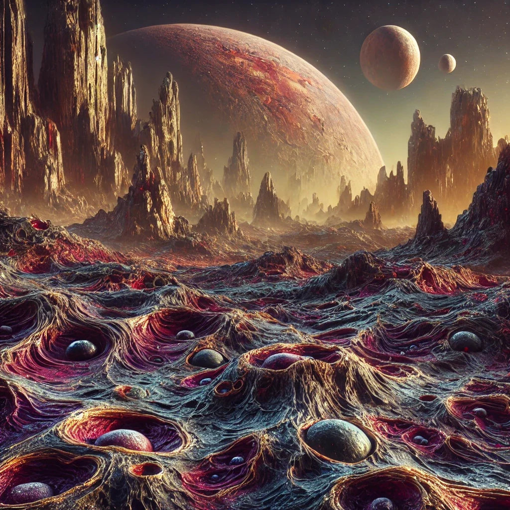 Alien Terrain Canvas