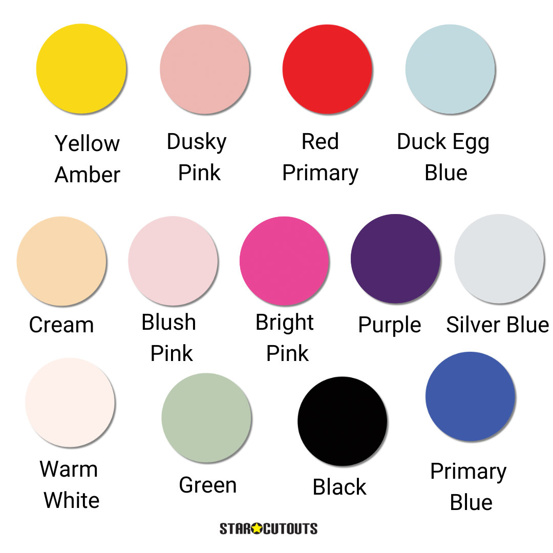 Silver Blue Circle Signs Personalise Choose Size and Material