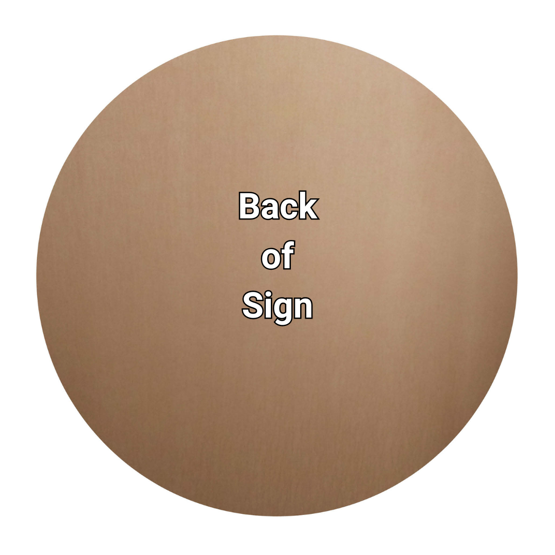 Duck Egg Circle Signs Personalise Choose Size and Material
