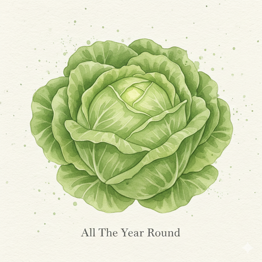 Lettuce Seeds - All The Year Round - The Dependable Heritage Butterhead (1,400 Seeds)