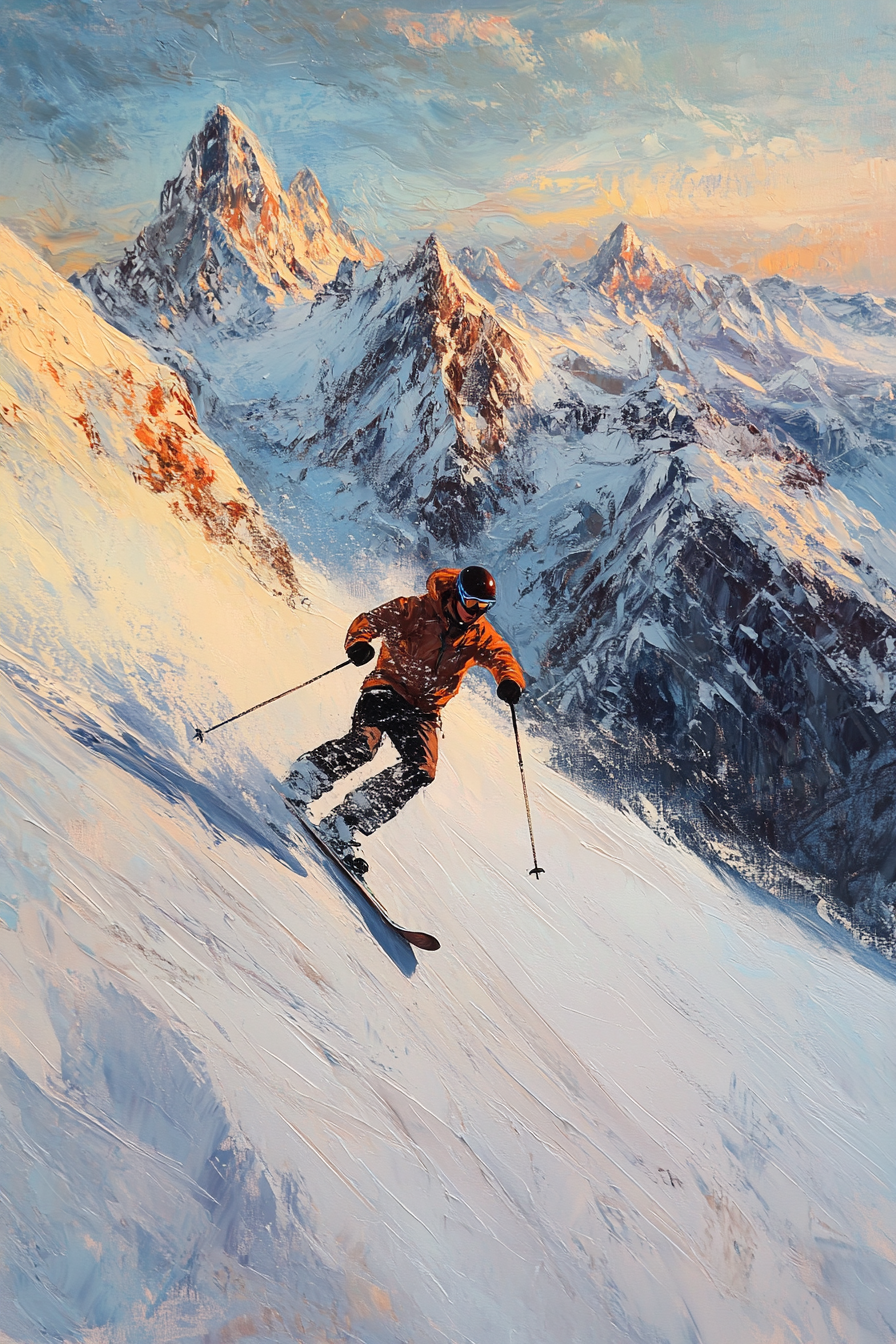 Alpine Adventure Golden Canvas