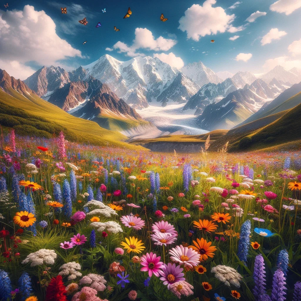 Alpine Meadow Splendour Canvas