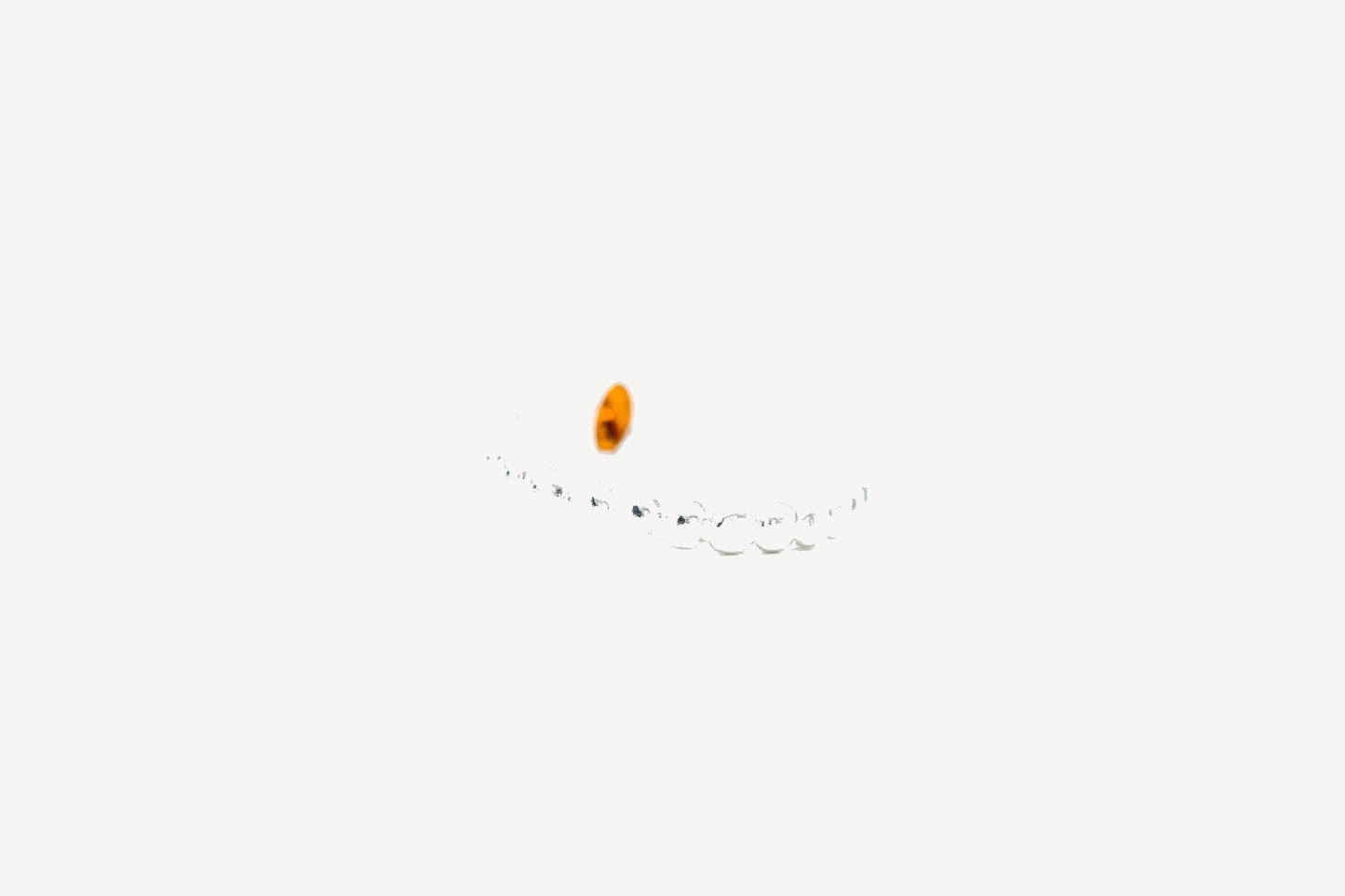 Amber Bubble Stacking Ring