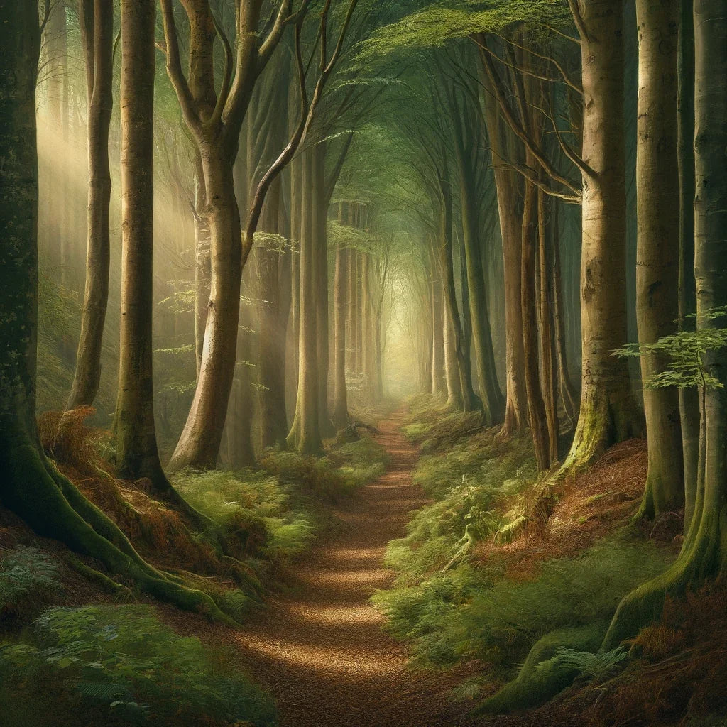 Ancient Forest Path Canvas